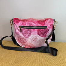 Load image into Gallery viewer, The Roni Nylon Crossbody - Pink Purple Ombré Roses

