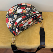 Load image into Gallery viewer, The Roni Nylon Crossbody - Skull Floral
