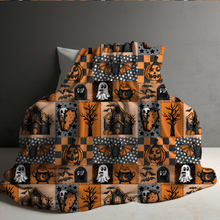 Load image into Gallery viewer, Blanket Halloween #34 - Patchwork Halloween - PREORDER ends 7/25
