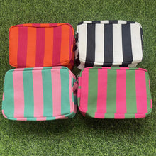 Load image into Gallery viewer, Canvas Stripe Travel Pouch
