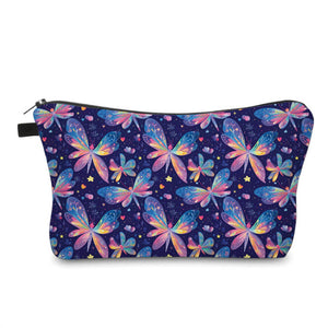 Pouch - Rainbow Dragonfly Butterfly