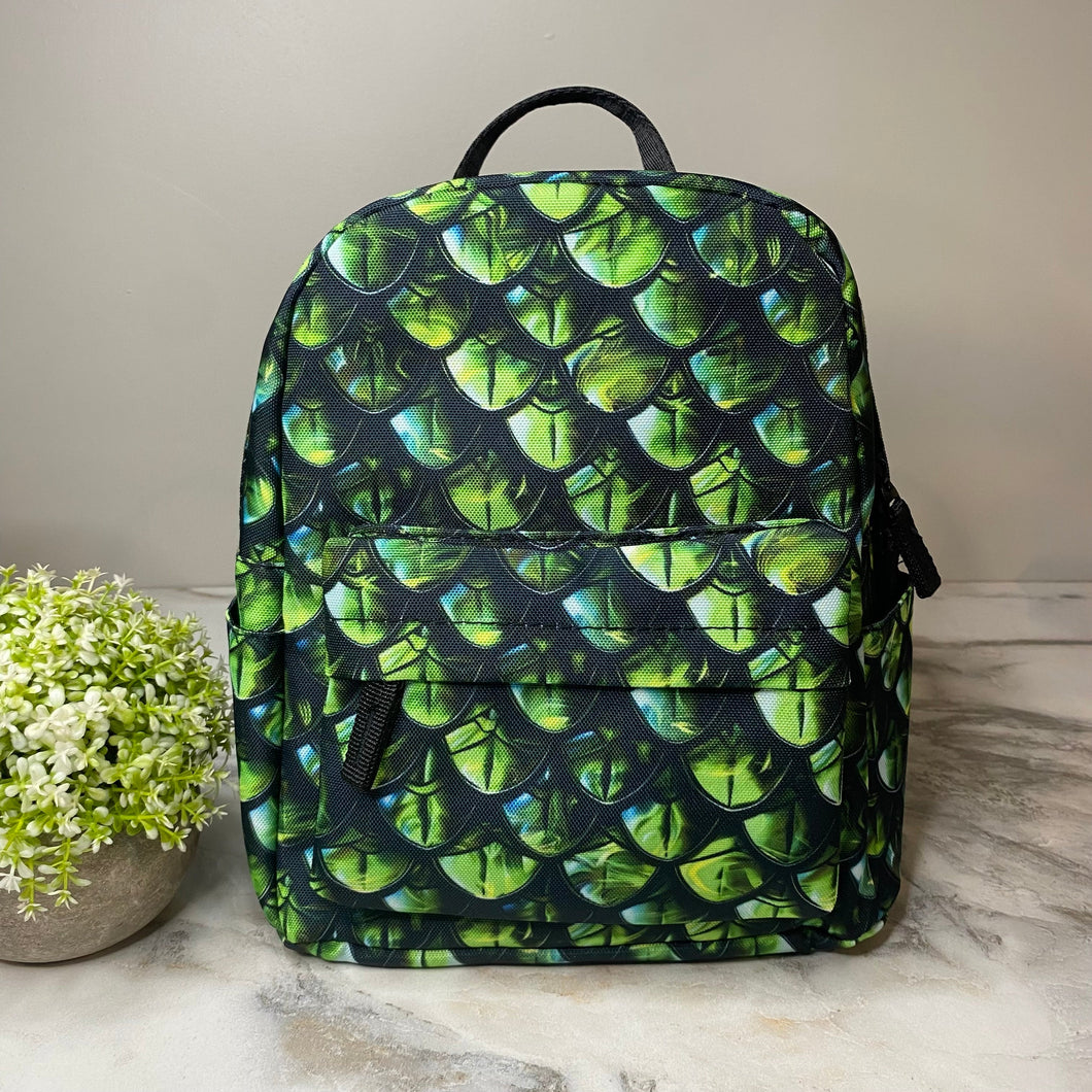 Mini Backpack - Green Dragon Scales