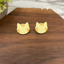 Load image into Gallery viewer, Acrylic Stud Earrings - Cats - #4
