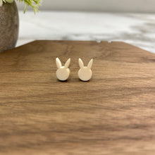 Load image into Gallery viewer, Acrylic Stud Earrings - Easter - Bunny Head - Cream
