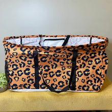 Load image into Gallery viewer, Utility Tote - Gold Orange Animal Print
