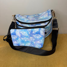 Load image into Gallery viewer, Bundled Set - Roni &amp; Pouch - Butterfly Blue Purple Watercolor
