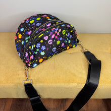 Load image into Gallery viewer, The Roni Nylon Crossbody - Halloween Fall Skull Check Floral Star
