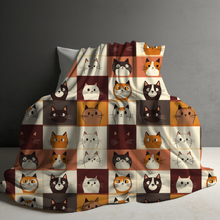 Load image into Gallery viewer, Blanket - Cat Squares
