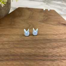 Load image into Gallery viewer, Acrylic Stud Earrings - Easter - Bunny Head - Blue
