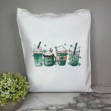 Load image into Gallery viewer, Tote Bag - St. Patrick’s Day - Coffee Lucky A Latte
