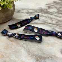 Load image into Gallery viewer, Hair Tie - Black Lularoe Unicorn
