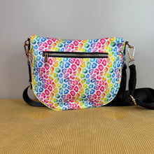 Load image into Gallery viewer, The Roni Nylon Crossbody - Lighter Rainbow Animal
