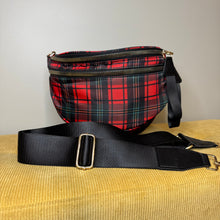 Load image into Gallery viewer, Roni - Nylon Crossbody - Red Plaid - PREORDER
