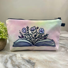 Load image into Gallery viewer, Pouch - Book Floral (Front &amp; Back)
