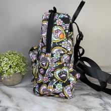 Load image into Gallery viewer, Mini Backpack - Cat Paw Meow on Black
