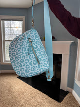 Load image into Gallery viewer, The Roni Nylon Crossbody - Animal Print Aqua
