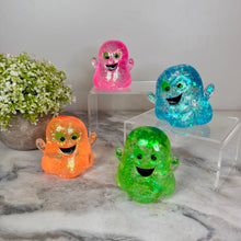 Load image into Gallery viewer, Squishy Toy - Halloween Glitter Ghost
