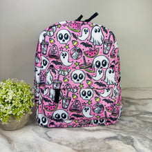 Load image into Gallery viewer, Mini Backpack - Halloween Fall - Watermelon Ghosts
