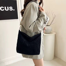 Load image into Gallery viewer, Willow - Corduroy Shopper Purse
