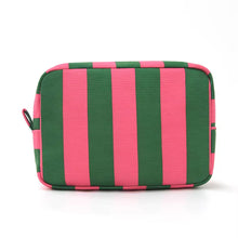 Load image into Gallery viewer, Canvas Stripe Travel Pouch
