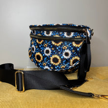 Load image into Gallery viewer, Roni - Nylon Crossbody - Blue Sunflower
