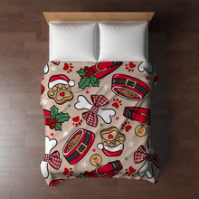 Load image into Gallery viewer, Blanket Christmas #16 - Dog Paw Bone &amp; Bowl - PREORDER
