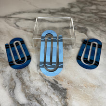 Load image into Gallery viewer, Jumbo Paperclip - Blue Crayon
