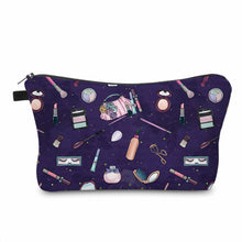 Load image into Gallery viewer, Pouch - Makeup Cosmetic on Purple
