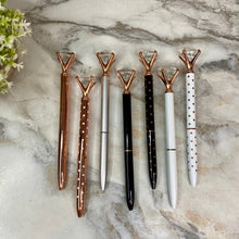 Load image into Gallery viewer, Pen - Diamond Metal Rose Gold Mix
