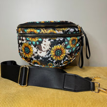 Load image into Gallery viewer, Roni - Nylon Crossbody - Turquoise Sunflower
