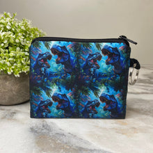 Load image into Gallery viewer, Mini Pouch - Blue Dinosaur
