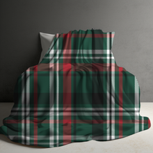 Load image into Gallery viewer, Blanket Christmas #8 - Green &amp; Red Plaid - PREORDER
