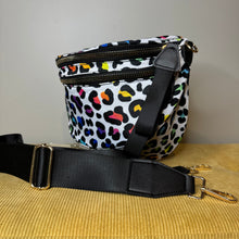 Load image into Gallery viewer, Roni - Nylon Crossbody - Rainbow Animal Print
