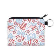 Load image into Gallery viewer, Mini Pouch - 4th Of July - Flag Bow Star
