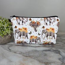 Load image into Gallery viewer, Pouch - Animal Orange Floral Elephant

