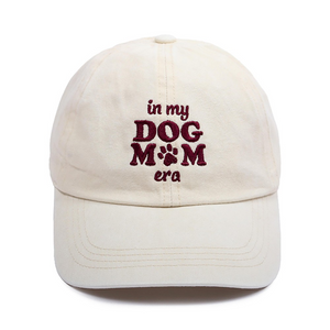 In My Dog Mom Era Embroidered Baseball Cap