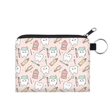 Load image into Gallery viewer, Mini Pouch - Tooth Dental Hygine on Pink
