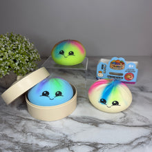 Load image into Gallery viewer, Squishy Toy - Viral Dumpling, Multi Color Spray Paint  + New Face
