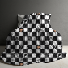 Load image into Gallery viewer, Blanket Halloween #5 - Checkered Halloween - PREORDER ends 7/25
