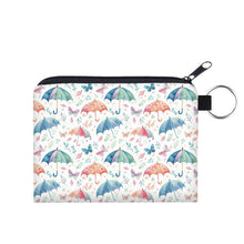 Load image into Gallery viewer, Mini Pouch - Umbrellas &amp; Butterflies
