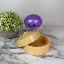 Load image into Gallery viewer, Squishy Toy - Viral Dumpling, Purple Glitter + Water Beads
