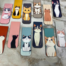 Load image into Gallery viewer, Bookmark - Cartoon Cat #2 Magnetic Mix
