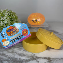 Load image into Gallery viewer, Squishy Toy - Viral Dumpling, Quick Squeeze Glitter - Orange

