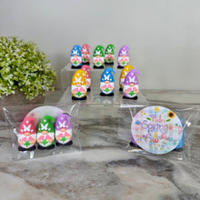 Load image into Gallery viewer, Gnome Figurines  - Spring Assortment (3 pack) - Hello Spring Sticker

