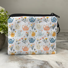 Load image into Gallery viewer, Mini Pouch - Floral Teapots
