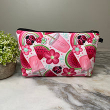 Load image into Gallery viewer, Pouch - Watermelon Drinks &amp; Ladybugs
