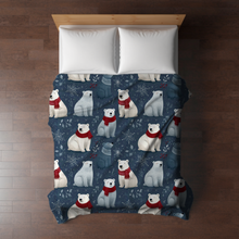 Load image into Gallery viewer, Blanket Christmas #24 - Blue Polar Bear - PREORDER
