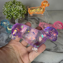Load image into Gallery viewer, Squishy Toy - Glitter Weiner Dog
