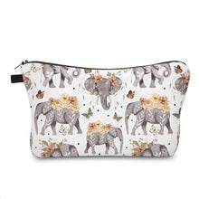 Load image into Gallery viewer, Pouch - Animal Orange Floral Elephant
