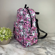 Load image into Gallery viewer, Mini Backpack - Halloween Fall - Watermelon Ghosts
